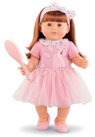 Puppen für Mädchen - Puppe Ambre mit rotem Haar Mon Grand Poupon Corolle 36 cm mit braunen Scheraugen und Kamm ab 3 Jahren_1