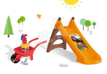Staré položky - Set skluzavka Máša a medvěd s vodou Smoby 90 cm - 11