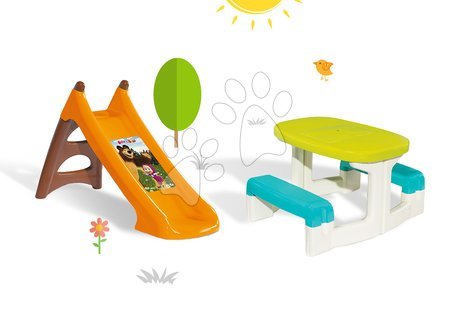 Skluzavky sety - Set skluzavka Máša a medvěd Toboggan XS Smoby - 2