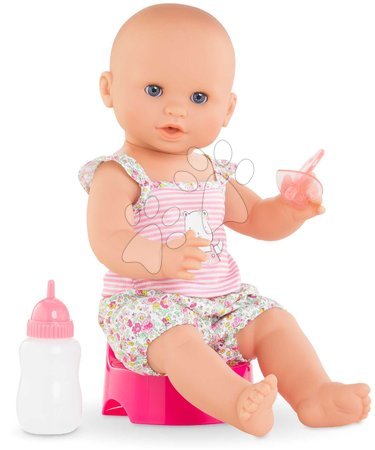 Igrače dojenčki od 24. meseca - Punčka Emma pije in lula Mon Grand Poupon Corolle
