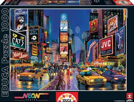 Puzzle svetleče v temi - Puzzle Neon Series, Neon Times Square Educa - 3
