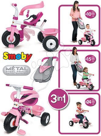 Tříkolky od 10 měsíců - Tříkolka Be Move Confort Fille Smoby - 10