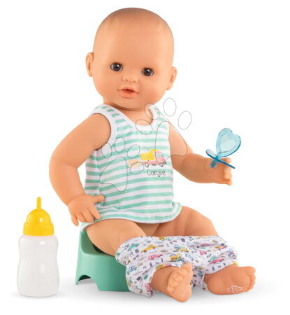 Igrače dojenčki od 24. meseca - Punčka Paul pije in lula Bath Baby Aqua Mon Grand Poupon Corolle_1