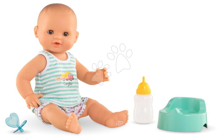 Panenky od 24 měsíců - Panenka Paul pije a čůrá Bath Baby Aqua Mon Grand Poupon Corolle - 2