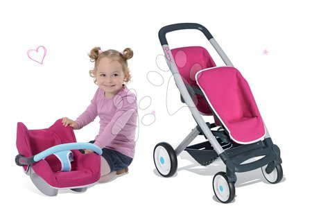 Kinderwagen für Puppe ab 18 Monaten - Set Kinderwagen für zwei Puppen Maxi Cosi & Quinny Smoby - 10