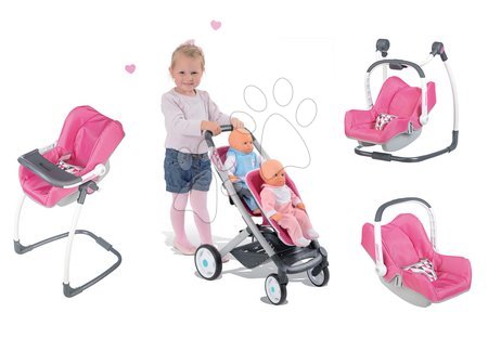 Vozički od 18. meseca - Komplet voziček za dva dojenčka 4v1 retro Maxi Cosi & Quinny Smoby_1