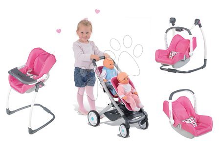 Kočárky od 18 měsíců - Set kočárek pro dvě panenky Maxi Cosi&Quinny Smoby - 1