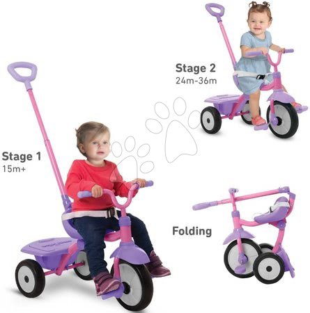 Kinderdreiräder ab 15 Monaten - Dreirad faltbar Fun Trike 2in1 Pink smarTrike - 9