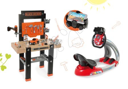 Detská dielňa sety - Set pracovná dielňa Black+Decker Smoby