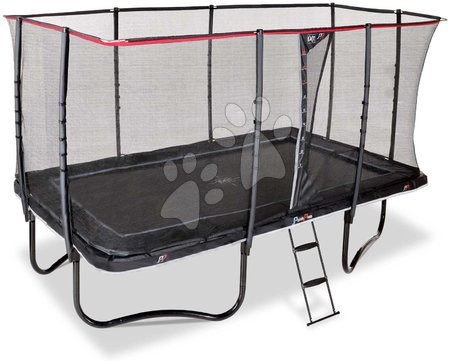 Trambuline cu plasă de siguranță - Trambulină cu plasă de siguranță și scară PeakPro Black Exit Toys  - 2