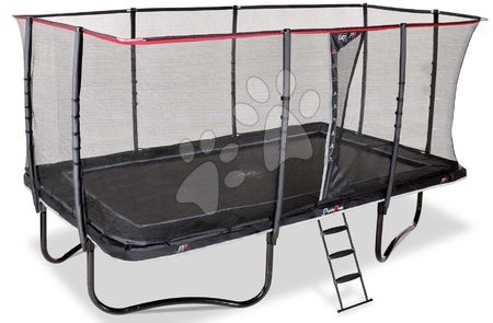 Trambuline cu plasă de siguranță - Trambulină cu plasă de siguranță și scară PeakPro Black Exit Toys  - 2