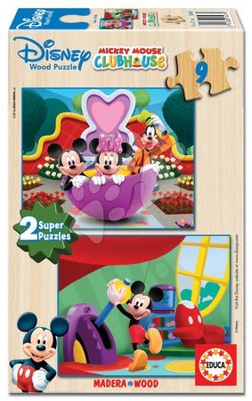 Dřevěné Disney puzzle - Dřevěné puzzle Mickey Mouse Educa - 1