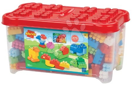 Joc de construit Abrick Écoiffier în cutie cu 275 cuburi de construit şi animale de la 18 luni