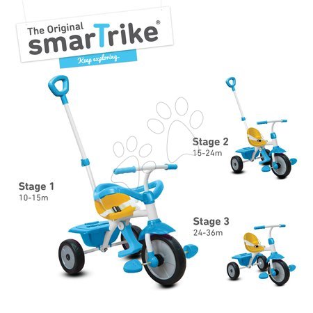 Triciclete de la 10 luni - Tricicletă Play 3 în 1 smarTrike - 1