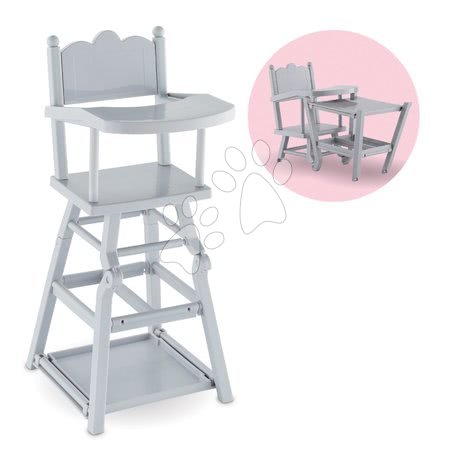 Stoličky pre bábiky - Jedálenská stolička 2v1 Mon Grand Poupon Corolle pre 36-42 cm bábiku od 3 rokov_1