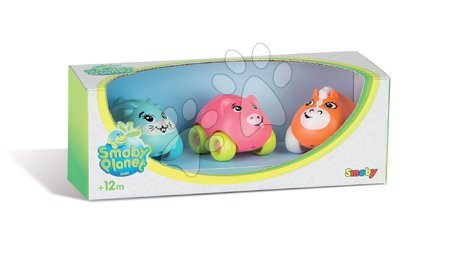 Garáže  - Sada 3 zvířátek na kolečkách Eden Planet Smoby - 2