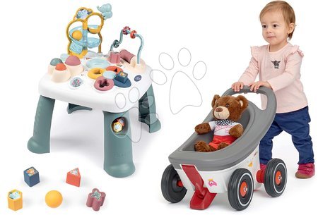Jucării pentru copilași de la 1 la 2 ani - Set măsuță didactică Activity Table Little Smoby