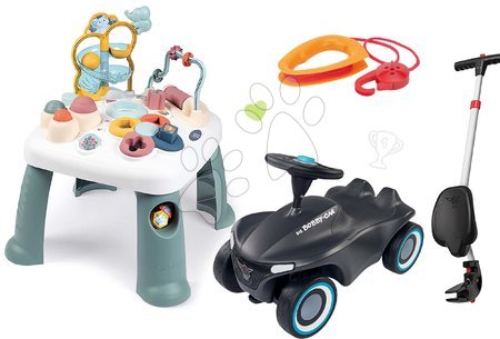 Jucării pentru bebeluși - Set măsuță didactică Activity Table Little și babytaxiu cu sunete Smoby