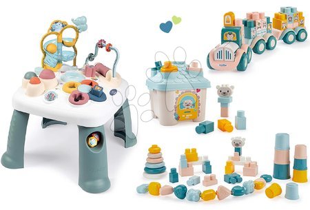 Hračky pro nejmenší - Set didaktický stolek Activity Table Little s vláčkem Smoby