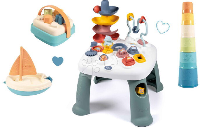 Interaktivni glazbeni stolovi - Set didaktičkog stolića Activity Table Little Smoby i jedrilica