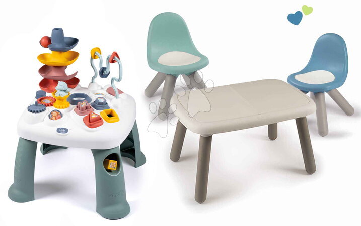 Interaktivni glazbeni stolovi - Komplet didaktički stolić Activity Table Little i stolić KidTable Smoby