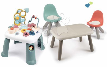 Interaktivní hudební stoly - Set didaktický stolek Activity Table Little a stolek KidTable Smoby