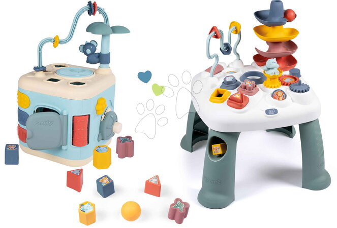 Interaktivni glazbeni stolovi - Set didaktičkog stolića Activity Table Little Smoby a kocka Explor Cube