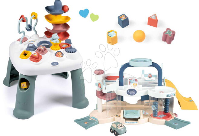 Interaktivni glazbeni stolovi - Didaktički stolčić Activity Table Little Smoby garaža s automatskom perilicom