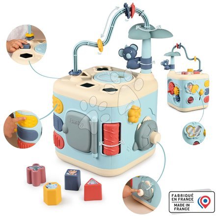 Hračky pro nejmenší - Set didaktický stolek Activity Table Little a kostka Explor Cube Smoby_1