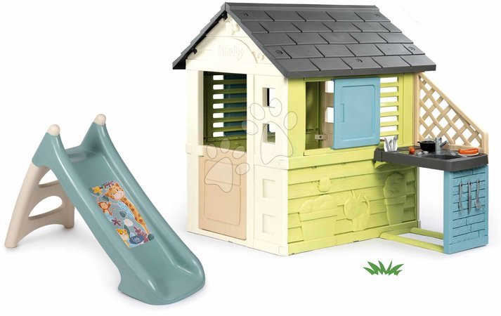 Rutschen Sets | Seite 4 - Rutschset mit Wassersprühfunktion und einer Rutschlänge von 90 cm XS Slide Little Smoby