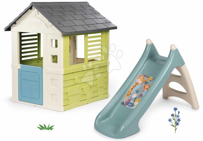 Rutschen Sets | Seite 5 - Rutschset mit Wasserspiel mit einer Rutschlänge von 90 cm XS Slide Little Smoby
