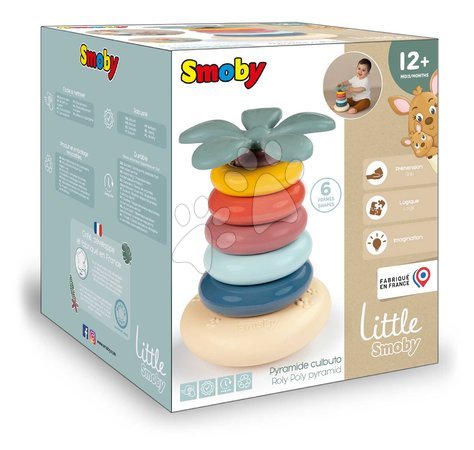 Motorikspielzeug - Didaktische Pyramide Roly Poly Pyramid Little Smoby - 7