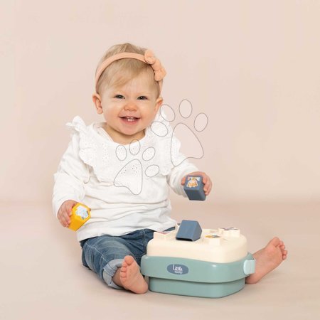 Motorikspielzeug - Didaktischer Sortierkorb mit Steckbausteinen Shape Sorter Basket Little Smoby - 3