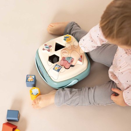 Motorikspielzeug - Didaktischer Sortierkorb mit Steckbausteinen Shape Sorter Basket Little Smoby - 4