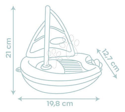 Motorikspielzeug - Segelboot für Wasser – Sailing Boat Little Smoby - 3