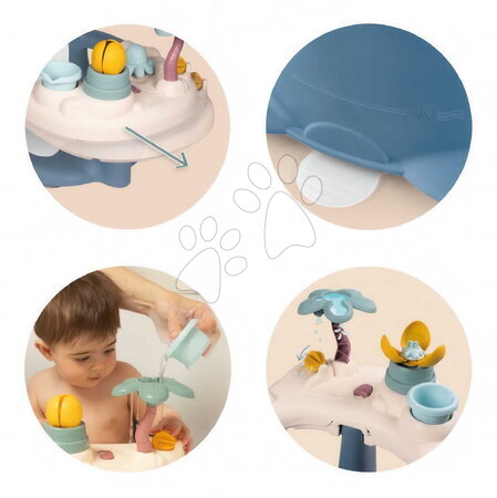 Fürdőjátékok - Ülőke fürdőkádba mágikus virággal Little Baby Bath Time Smoby_1