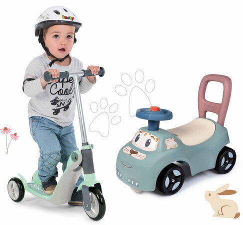 Ride-on sets - Set of balance bike, walker, and reversible scooter Auto Ride On Little Smoby
