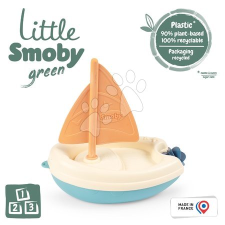 Hračky do vane - Plachetnica z cukrovej trstiny Bio Sugar Cane Sailing Boat Little Smoby