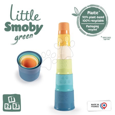 Hračky pro nejmenší - Věž z cukrové třtiny Bio Sugar Cane Magic Tower Little Smoby