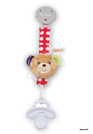 Pouzdra a řetízky na dudlíky - Klip na dudlík s plyšovým zvířátkem PACIFIER HOLDERS Kaloo - 5