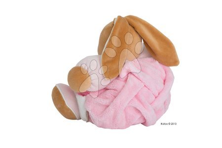 Plyšoví zajíci - Plyšový králíček Plume-Patchwork Pink Rabbit Kaloo s chrastítkem 30 cm v dárkovém balení pro nejmenší růžový_1