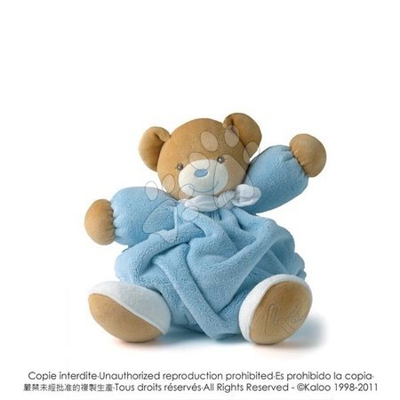 Plyšoví medvědi - Plyšový medvídek Plume-Blue Bear Kaloo 25 cm v dárkovém balení pro nejmenší modrý
