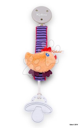 Pouzdra a řetízky na dudlíky - Klip na dudlík s plyšovým zvířátkem PACIFIER HOLDERS Kaloo - 7