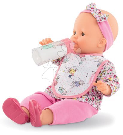 Doplnky pre bábiky - Podbradník a fľaška s mliekom Magic Bottle Mon Grand Poupon Corolle_1
