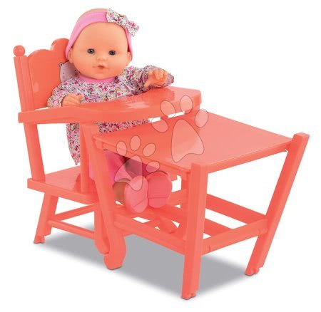 Játékbaba etetőszékek - Etetőszék rózsaszín High Chair 2in1 Mon Grand Poupon Corolle_1