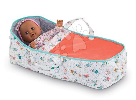 Játékbaba kiságyak és bölcsők - Hordozható kiságy Carry Bed Coral Mon Grand Poupon Corolle
