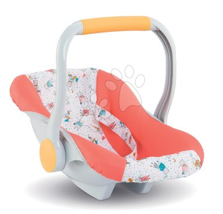 Cărucioare pentru păpuși - Scaun auto Baby Doll Carrier Coral Mon Grand Poupon Corolle
