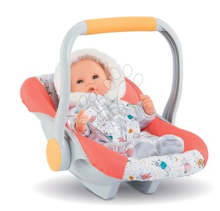 Cărucioare pentru păpuși - Scaun auto Baby Doll Carrier Coral Mon Grand Poupon Corolle_1