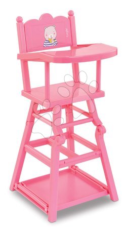 Căsuțe pentru păpuși - Scaun de masă High Chair Pink Corolle