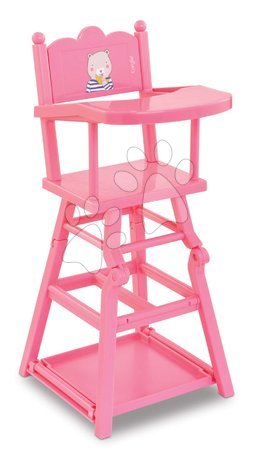 Játékbaba etetőszékek - Etetőszék High Chair Pink Corolle